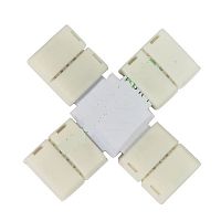 Коннектор соединительный General X-образный для моно ленты 5050 10мм Лента/Лента 10см картинка 